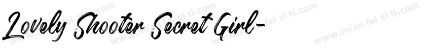 Lovely Shooter Secret Girl字体转换
